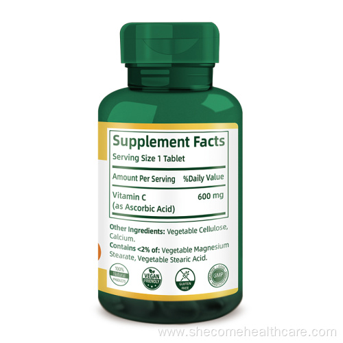 Vitamin Supports Healthy Immune System Vitamin C Tablets
